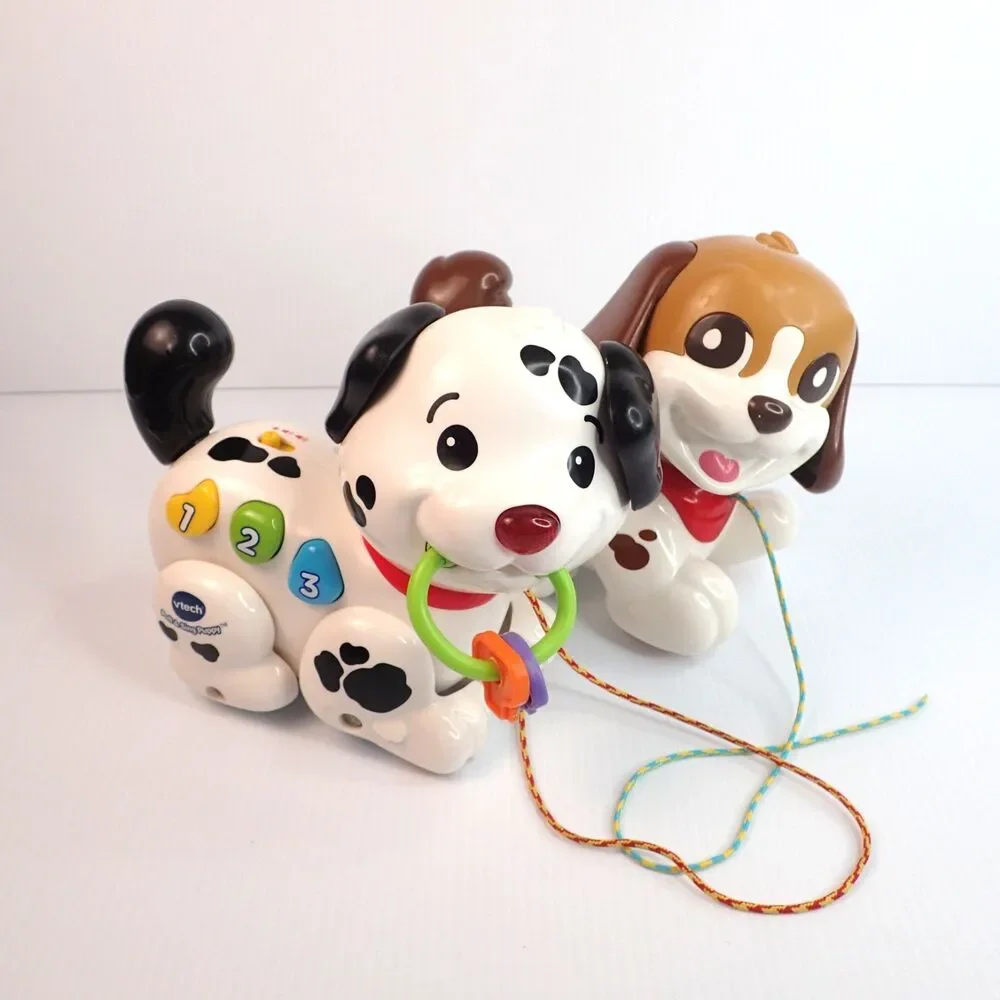 Vtech Puppies! Walk and Woof & Pull and Sing Lot of 2 Electronic Learning Toys